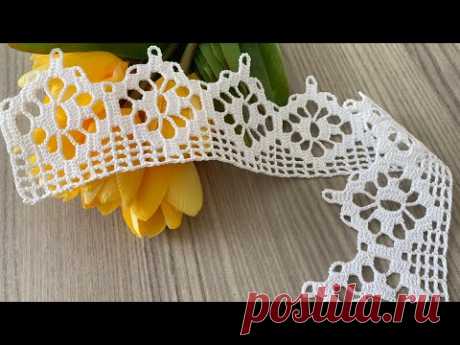 DAZZLING And EASY Crochet Edge Lace Pattern Tutorial