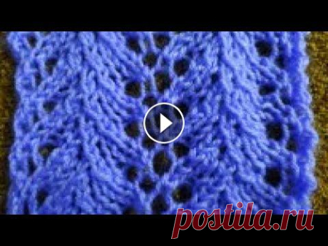 АЖУРНАЯ КАЙМА.КРАСИВЫЙ УЗОР СПИЦАМИ.ОЧЕНЬ ПОХОЖ НА ЕЛОЧКУ/ВЯЗАНИЕ СПИЦАМИ Очень красивая ажурная кайма спицами,легко запоминается схема.Узор можно применить и как самостоятельное полотно. ++++++++++++++ Дорогие мои,если вы х...