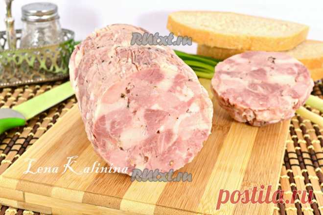 Ветчина рубленая из свинины и курицы - рецепт с фото