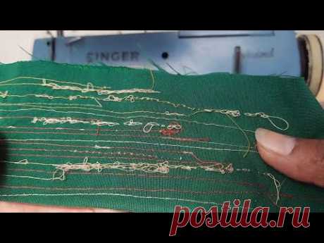 Singer 20u Porqué ENREDA el hilo DEBAJO la Tela MáqdCoserSINGER 20u Zigzag