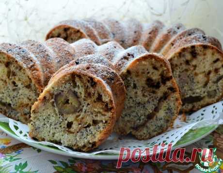Кофейно-маковый кекс с бананами