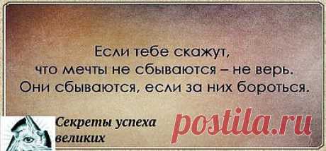 Мечты сбываются