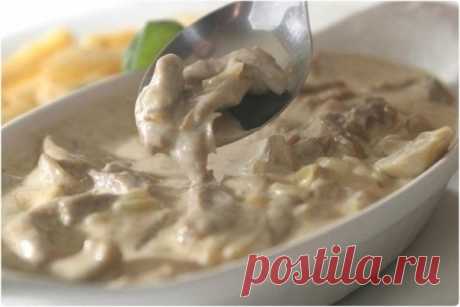 ТУШЕНОЕ МЯСО В СМЕТАНЕ
