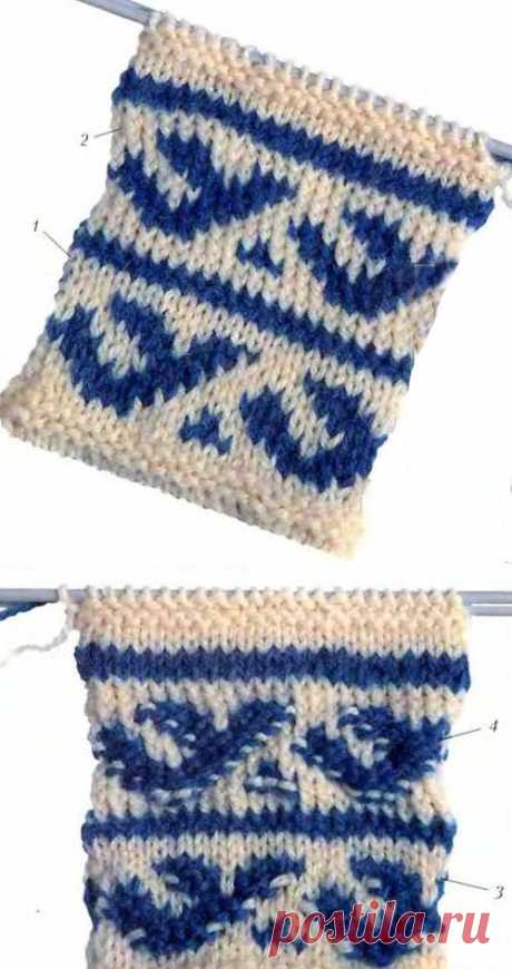 Маленькие секреты при вязании рукавичек с узорами.