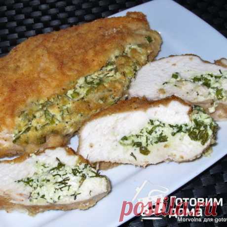 Куриное филе с творогом и зеленью - пошаговый рецепт с фото на Готовим дома
