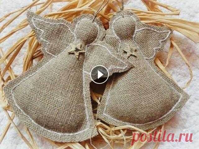 Декор из мешковины...