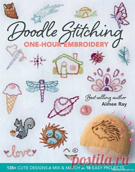 Книга "Doodle Stitching One-Hour Embroidery" 2021 | Другие виды вышивки
