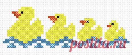 Cross Stitch Addict: FREE Cross Stitch Pattern - 'First Swim'