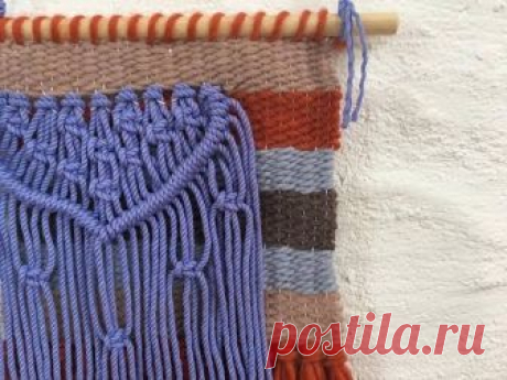 Macrame and woven wall hanging Prima DT July 2017 make it prima challenge