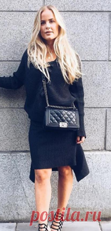 Designers Remix в Instagram: «The beautiful @joannafingal in Ribly String sweater and matching asymmetrical Ribly Drape Skirt - find the popular look of the season at…» • Instagram