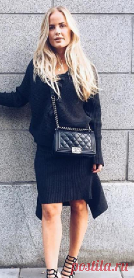 Designers Remix в Instagram: «The beautiful @joannafingal in Ribly String sweater and matching asymmetrical Ribly Drape Skirt - find the popular look of the season at…» • Instagram