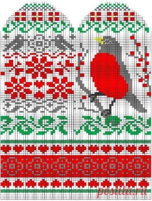 Орнаменты для варежек