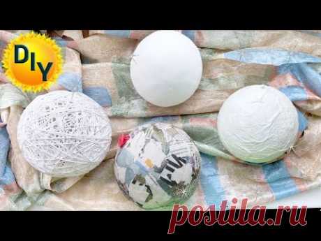Идеи основ для новогодних шаров. DIY/рукоделие