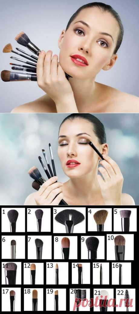Основы макияжа: Кисти для нанесения косметики