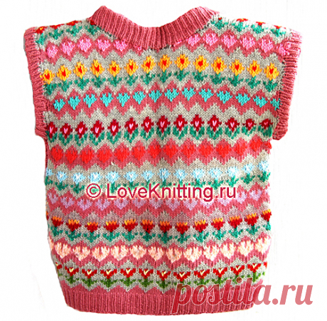 Жаккардовая безрукавка