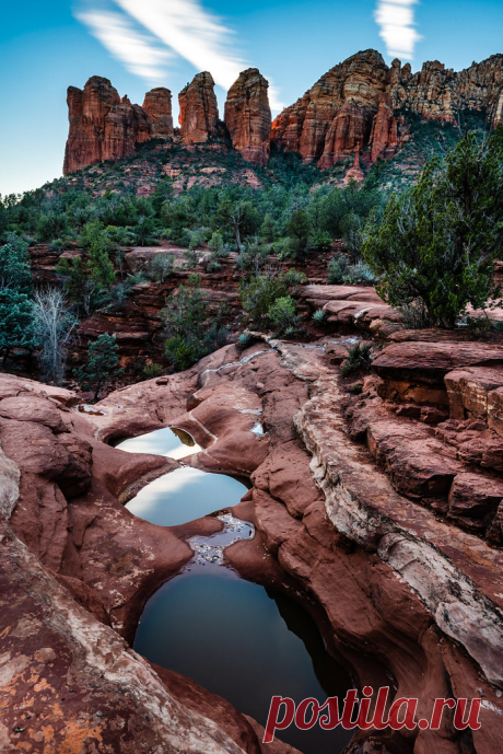 Sedona Sedona – Day one of my 3 day exploring Az started in Sedona. The only rule of this trip was I had to take my dog, camera and truck. I did some short hiking with some friends in Sedona for day one and of course took some photos. I didn’t get much of a sunset in Sedona but the rocks are always beautiful. This is a sunset shot from Soldiers Pass Trail.  Thanks for your interest in my work. Feel free to comment and/or follow me. I am happy to answer any questions. matth...