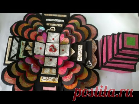 explosion Box Tutorial / Valentine gift / anniversary gift