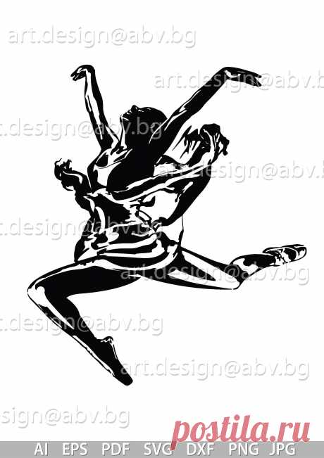 Vector JUMP GIRL AI eps pdf svg dxf png jpg Download