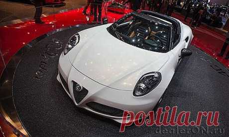 Открытый Alfa Romeo 4C Spider прибыл на Женевский автосалон | Новости автомира на dealerON.ru