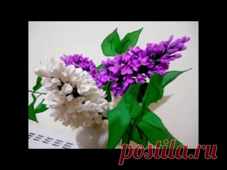 Сирень из гофрированной бумаги, мастер- класс