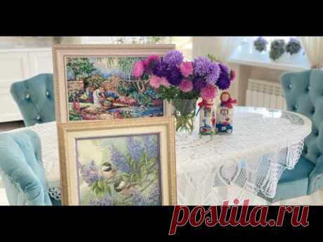 419. В гостях у вышивальщицы Елены Луцковой, 3я часть. Оформленные работы и запасы
