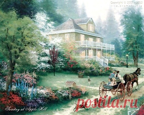 живопись Thomas Kinkade - 69 фото. Фотографии Валентин Иванов.