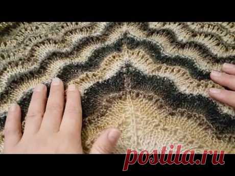 Sal tricotat "Holden"Tutorial.Partea 2. ШАЛЬ СПИЦАМИ