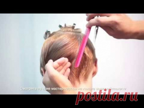 Стрижка коротких волос How to cut short hair. parikmaxer.tv