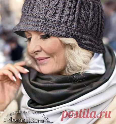 Вязаные шапки и шляпки для женщин 60 лет - схемы вязания головных уборов