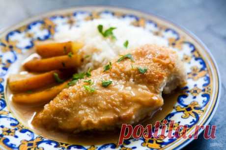 Куриная грудка с яблоками в медово-горчичном соусе - пошаговый рецепт с фото на Повар.ру