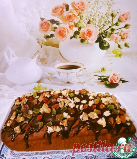 Банановый кекс с грецкими орехами – кулинарный рецепт(***)