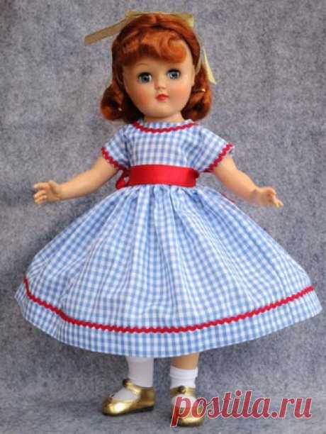 Платье в стиле 50-х годов для куклы. 

#Выкройка от Jennie Bagrowski.