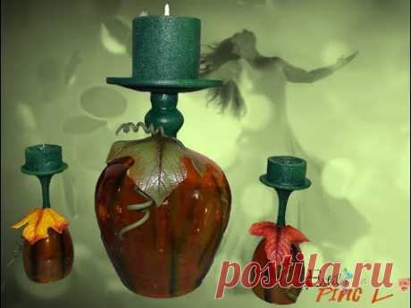 COPAS DECORADAS DE  CALABAZA PARA HALLOWEEN - YouTube