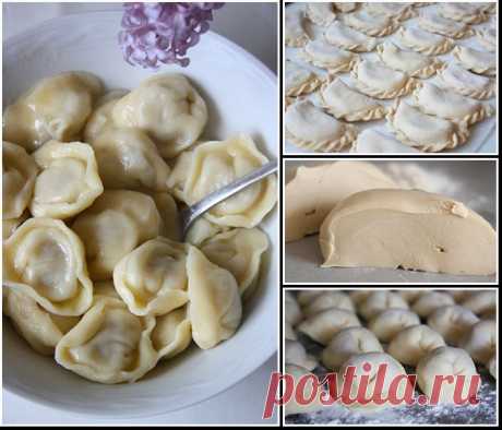 Вкуснейшее универсальное заварное тесто для вареников, пельменей, поз, чебуреков.