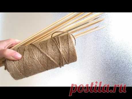 Настоящая КРАСОТА из ШПАЖЕК и ДЖУТА своими руками / Jute Craft idea