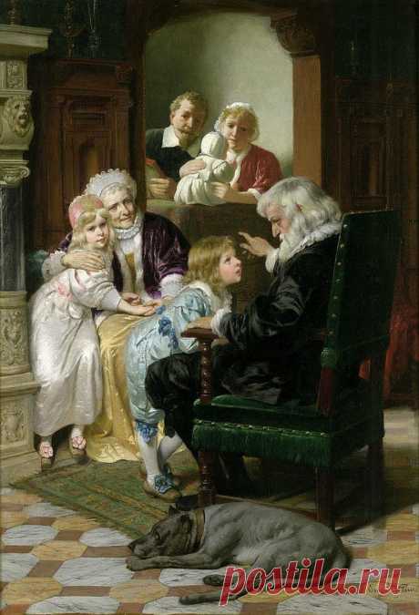 АукционноЖанровоПортретное... Eugen Johann Georg Klimsch (1839 Frankfurt/M. 1896)