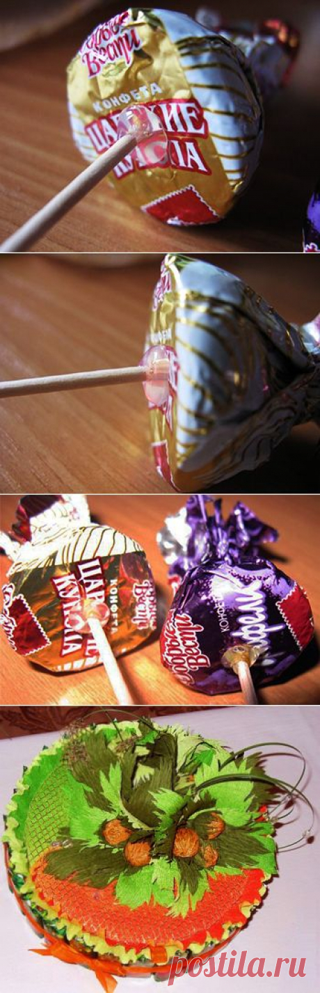 Как сделать БУКЕТЫ ИЗ КОНФЕТ. Букеты из конфет своими руками. Технология изготовления букетов из конфет. Конфетные корабли своими руками