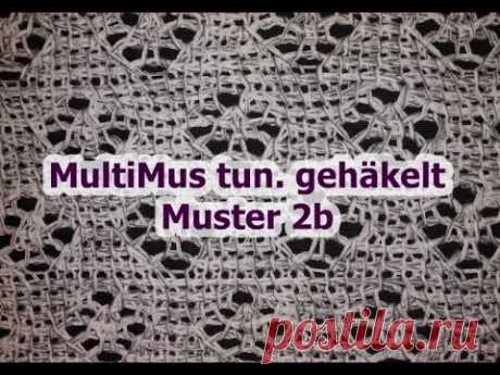 MultiMus tunesisch gehäkelt - Muster 2b - Veronika Hug