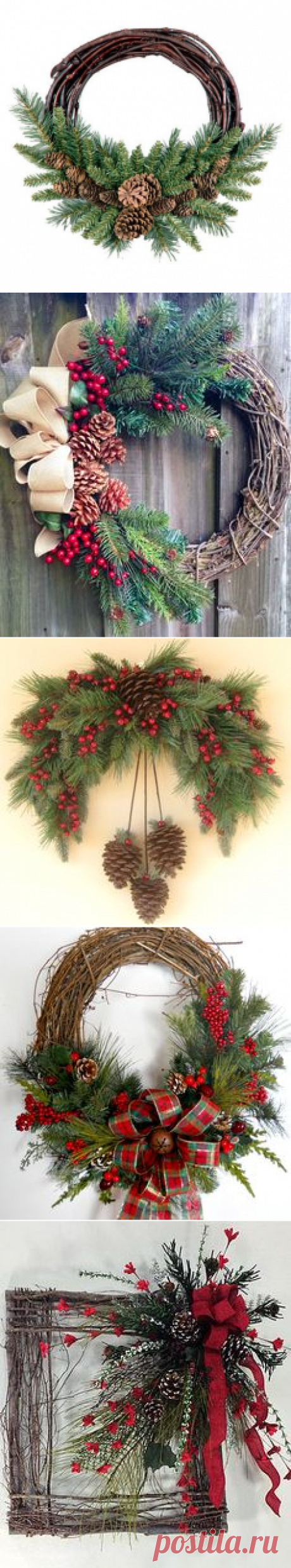 Венок из виноградной лозы, Сосновые шишки and Сосна on Pinterest