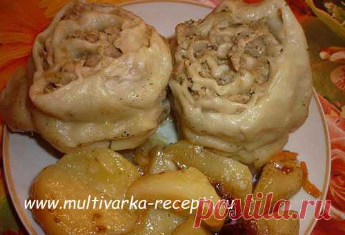 Мясной штрудель в мультиварке