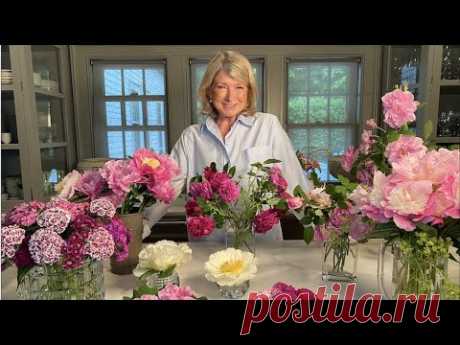 Flower arrangements with Martha Stewart and Baccarat