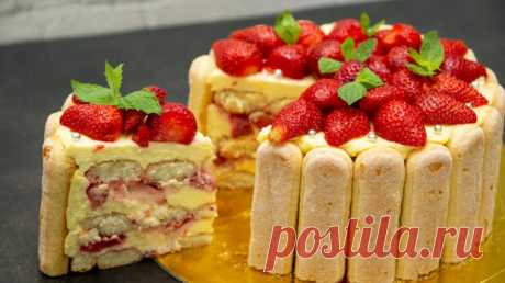 В сезон клубники готовим вкусный десерт без духовки и без выпечки - Будет вкусно - 8 июня - 43064821886 - Медиаплатформа МирТесен Каждый год в сезон сочной и ароматной клубники я готовлю торт "Тирамису". Нежный, пропитанный, с воздушным, сливочным кремом. Он никого не оставляет равнодушным! А какой торт красивый и изысканный! Но самое главное, что готовится такой десерт очень просто, с ним справится каждая хозяйка. СПОСОБ - 8 июня - 43064821886 - Медиаплатформа МирТесен