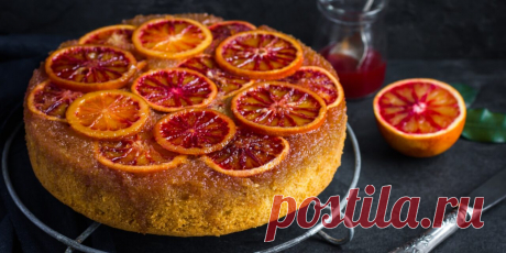 Перевёрнутый апельсиновый пирог: рецепт - Лайфхакер