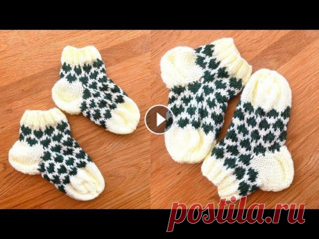Супер легкий жаккард &quot;Сердечки&quot; #knittingtutorialforbeginners #knittingsocks #вязаныеноски #вязаниеспицами #узорыспицами #вязаниедляначинающих #вязаниемк #вязаныеноски Предлагаю Вам связать вот такой вот супер-легкий узор для носков. Я вяжу ...