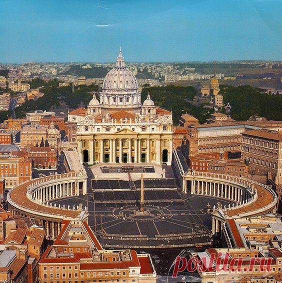 St Peter's Square in Vatican City, The Vatican  -   от пользователя jasmine8559 на Flickr  /  Источник: Lonely Planet  |  Pinterest • Всемирный каталог идей