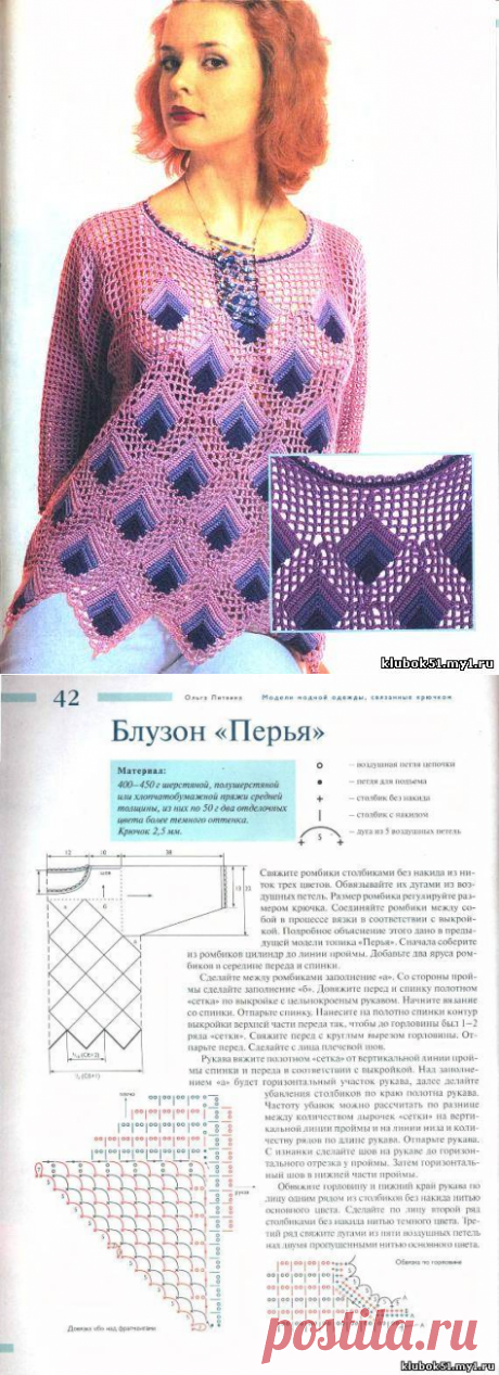 блузон ,,перья,,