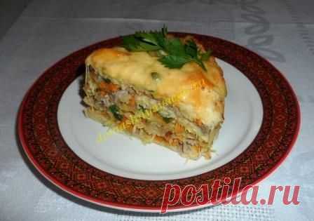 Капустный закусочный торт.