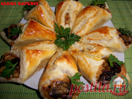 «Закусочные кулечки с начинкой». - Простые рецепты Овкусе.ру