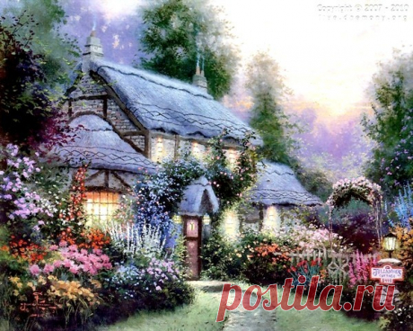 живопись Thomas Kinkade - 69 фото. Фотографии Валентин Иванов.