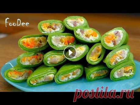 Блинчики Весенний Букет! Рецепт блинчиков вкусных и красивых! Блинчики с начинкой! МАСЛЕНИЦА 2019 Вкусные блинчики со шпинатом и начинкой из селедки. Такие блинчики получаются очень красивыми, а сделать их просто. Очень вкусное и оригинальное блюдо...